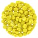 Czech 2-hole Cabochon Perlen 6mm Lemon